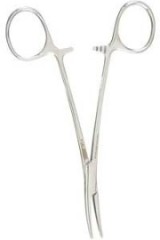 Medical Hemostat curved