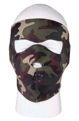 Rothco Neoprene Reversible Face Mask woodland camo